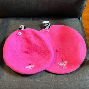 Chic Mother & Daughter Paris Embroidered Pink Beret